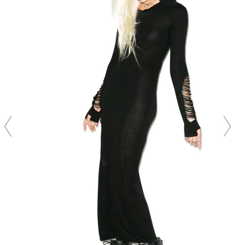 Killstar Nu War Knit Maxi Dress